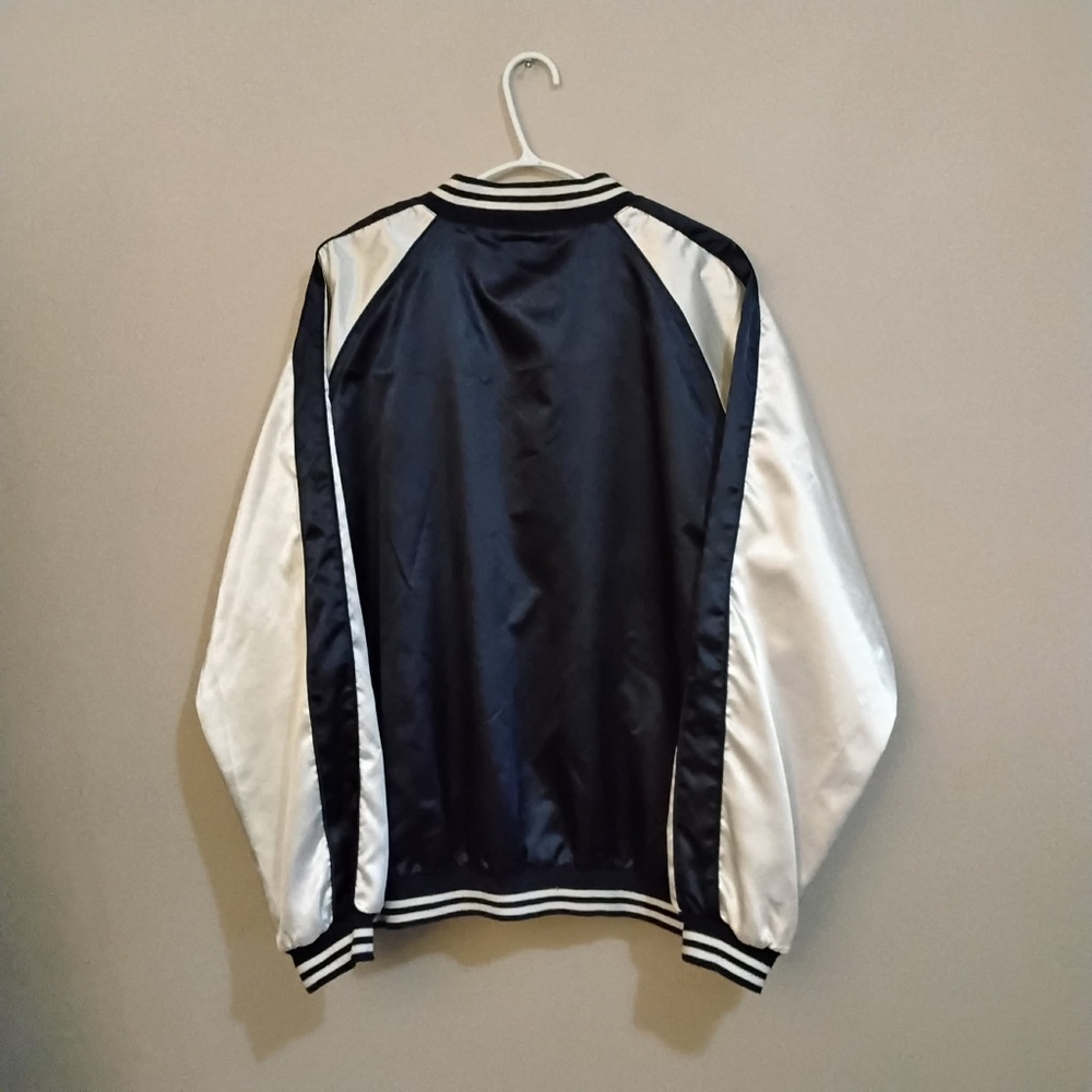 Vintage Penmans Navy White Satin Sukajan Souvenir Bomber Jacket – Size Large EUC - Picture 10 of 12
